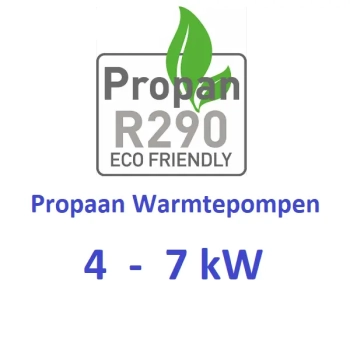 Propaan Warmtepompen 4 - 7 kW